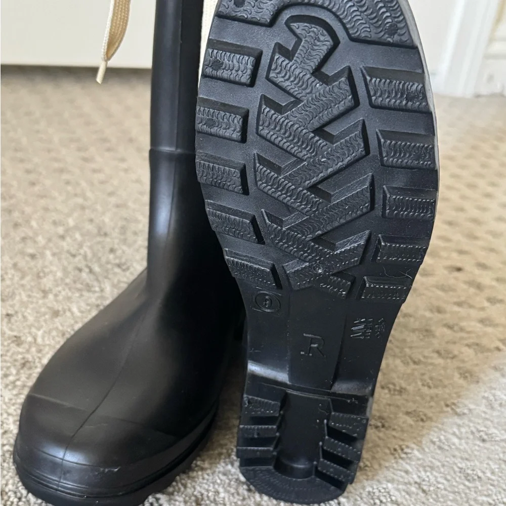 Black Rubber Rain Boots (NEW)
